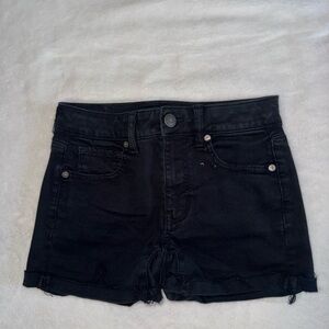 American Eagle Black Jeans Shorts